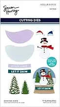 Spellbinders Snowman Scene Etched Dies by Simon Hurley, Metal