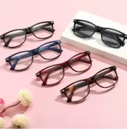 5 Pack Square Reading Glasses Blue Light Blocking Readers 0.0X , Men Or Women