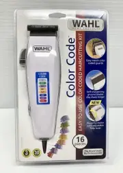 New Wahl Clippers 57797-001 16 Piece Color Coded Haircutting Kit Hair Trimmer
