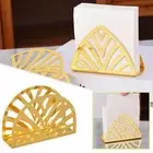 Non-slip Bottom Iron Art Paper Towel Holder Desktop Tissue Stand Kitchen