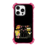 iPhone 16 Pro Bounce Case MagSafe Compatible Japanese Cat Graph