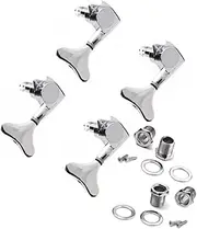 OFFSCH Bass Guitar Tuning Pegs Machine Tuning Pegs for Electric Acoustic Guitars Includes and Screws Replacement for Broken Tuners
