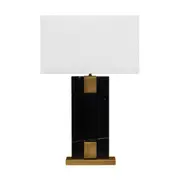 CAFE LIGHTING Nazare Marble Table Lamp - Black