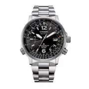 Citizen Super Pilot Eco Drive Radio Controlled Watch Black Dial CB0230-81E