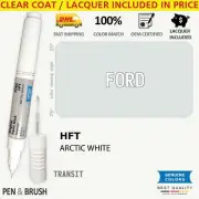 HFT Touch Up Paint for Ford White TRANSIT ARCTIC WHITE Pen Stick Scratch Chip Fi