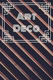 Art Deco: Notebook Art Deco cover - Journal/Diary gift - Blank dotted 110 pages - 6'x9'