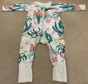 Bonds BNWT 2018 Grey Bob Cat Zippy - Size 00 (3-6 Months)