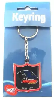 88127 AFL ADELAIDE CROWS SHIELD LOGO KEYRING KEY RING