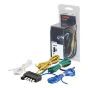 Curt 58541 5-Way Flat Bonded Wiring Connector w/ 48" Bonded Wire, Trailer End