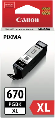 Canon PGI670XLBK Pigment Black Extra Large Ink Cartridge
