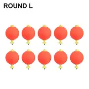 Enhanced Visibility 10pcs Round Oval Fishing Bobbers for Clear Readability