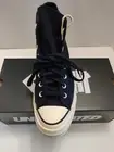 BRAND NEW Converse x Undefeated Chuck 70 High in Black Ivory Size 8 men 10 women