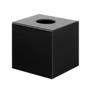 Alva Matt Black Square Tissue Box | Bnb Supplies