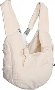 Pet Backpack Backpack Dog Carrier Sling Dog Travel Bag Pet Carrier Bag Cat Swaddle Cotton Beige