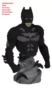 LEGO Dark Knight statue building instructions - INSTRUCTIONS ONLY NO BRICKS