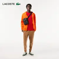 在飛比找momo購物網優惠-【LACOSTE】包款-前釦環方形側背包(黑色)