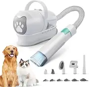 KGYMJR Dog & Cat Grooming Kit - Vacuum, Clipper & Nail Grinder with 6 Attachments, Quiet Shedding Control for Australian Pets