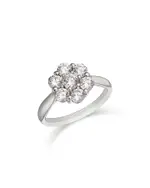 Bloomingdale's Fine Collection Diamond Flower Cluster Ring in 14K White Gold, 1.5 tcw