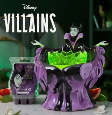 NEW Scentsy Disney Villains Maleficent Warmer + Bonus Mistress of Evil Wax
