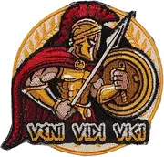 [ELITEX TRAINING] Vini Vidi Vici Velcro Patch Embroidered Patch for Backpacks and Vests for Cross Training Gym