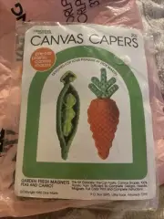 vintage craft with Canvas Capers peas And Carrots