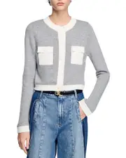 Sandro Two Tone Cardigan