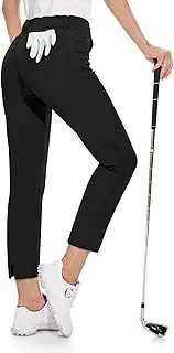 [M MOTEEPI] Womens Golf Pants Lightweight Stretchy Work Hiking Pants with Pockets Slim Fit Golf Apparel
