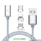 magnetic braided usb cable iphone charge data sync type c