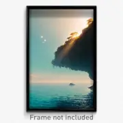 Pixel Art Poster - Hidden Coast (8 Bit Psychedelic Trippy Video Game Print)