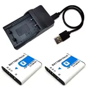 Battery / USB Charger For Sony Mobile HD Snap Camera MHS-CM5 MHS-PM1 MHS-PM5 New