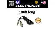 100Ft XLR 3P Female to 1/4 Unbalanced Microphone Cable