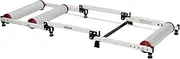Spector Bike Roller Indoor Cycling Bicycle Trainer Stand Foldable Rollers Adjustable Exercise Training Fitness for Mountain & Road Bikes(150kg Capacity,Black/White)