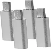 ETHZZLE 4pcs USB C to Micro USB Adapter Lightweight Extender for Power Banks Chargers Reliable Data Transfer Durable Design