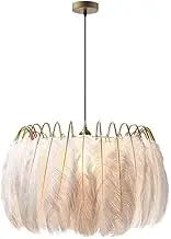 CJLWSLCO Modern Simple Pure Hand-Woven Feather Chandeliers Bedroom Dining Room Living Room Study Decoration Hanging Lamp LED E27 Light Source Pendant Lightled Modern Simple Home Lighting Fixtures Indo