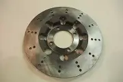 TRIUMPH LF HARRIS 1985 T140 DRILLED LIGHTENED BRAKE DISC UK MADE 38 0009R