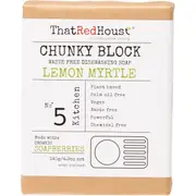 THAT RED HOUSE Chunky Block Dishwashing Soap Lemon Myrtle 140g