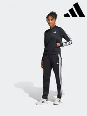 adidas Black Essentials 3-Stripes Tracksuit (E38005) | $127