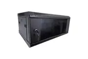 LDR Assembled 4U Wall Mount Cabinet 600mm x 450mm - Glass Door (WB-SS64040NB)
