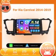 9"IPS Android14 Auto CarPlay Car Stereo GPS Head Unit For Kia Carnival 2014-2019