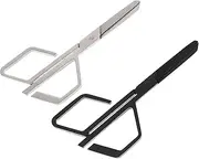 PLAFOPE 2Pcs Stainless Steel Nose Hair Scissors Portable Trimming Tools for Grooming for Eyebrows and Beard Shear Travel Friendly Beauty Supplies