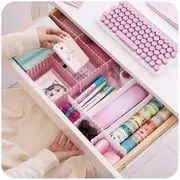 Drawer Divider 8 Pcs - Pink - One Size