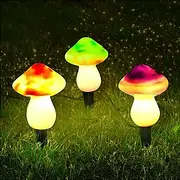 Outdoor Mushroom Solar Garden Lights Waterproof Garden Light 3LED Holiday Patio Decoration Lawn Courtyard Street Landscape Decoration Light
