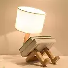 Creative Table Lamp With Wood Base Changeable Shape Desk Lamp for Kid Room Gifts