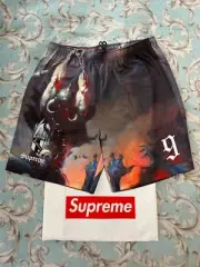 SUPREME FRANK FRAZETTA SOCCER SHORT (LARGE) DEATH DEALER FW24 TRUCKER JEAN PANT
