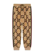 Gucci GG Jacquard Drawstring Track Pants S,L,M Nude