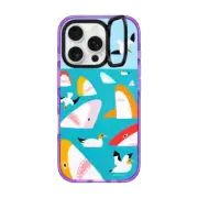 iPhone 16 Pro Impact Ring Stand Case MagSafe Compatible Shark Friends