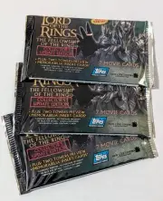 2002 Lord Of The Rings Fellowship of the Rings Update Card Sealed Hobby Pack X 3