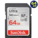 SanDisk 64GB 64G SDXC Ultra 140MB/s SD SDHC UHS C10 相機記憶卡