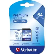 Verbatim 64GB SDXC Memory Card File Storage Class 10 UHS-I For Digital Camera