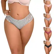 Lace No Show Bikini Soft Breathe Seamless Panties Ladies Sexy Hipster Underwear